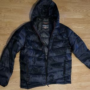 Hawke & Co sport cami hooded puffer jacket